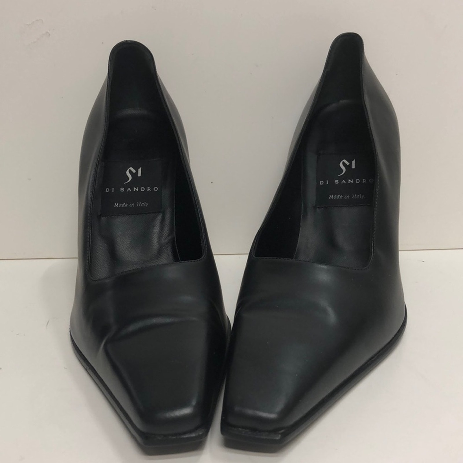 Vintage Disandro Pump. Made In Italy Black High Heel Sz 40